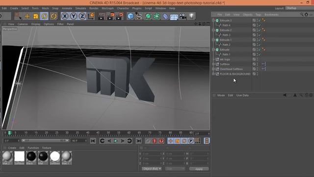 3D Logo Design | Cinema 4D C4D | Illustrator Tutorial mk смотреть онлайн