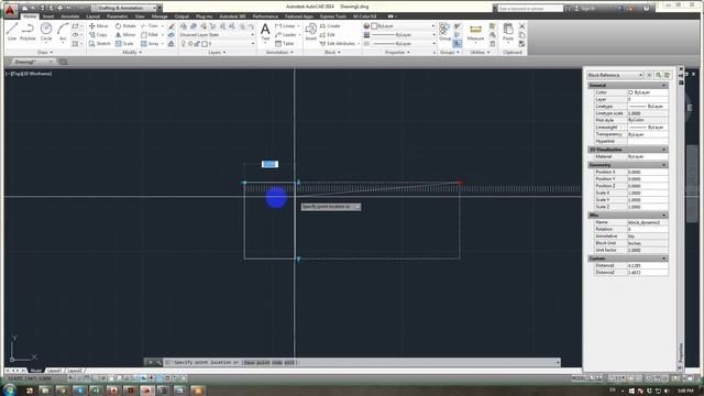 AUTOCAD DYNAMIC BLOCK STRETCH ACTION смотреть онлайн