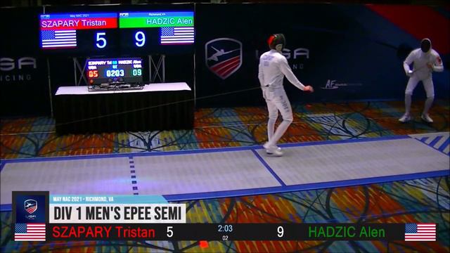 2021 May NAC Div I Men's Semis: Szapary Vs. Hadzic