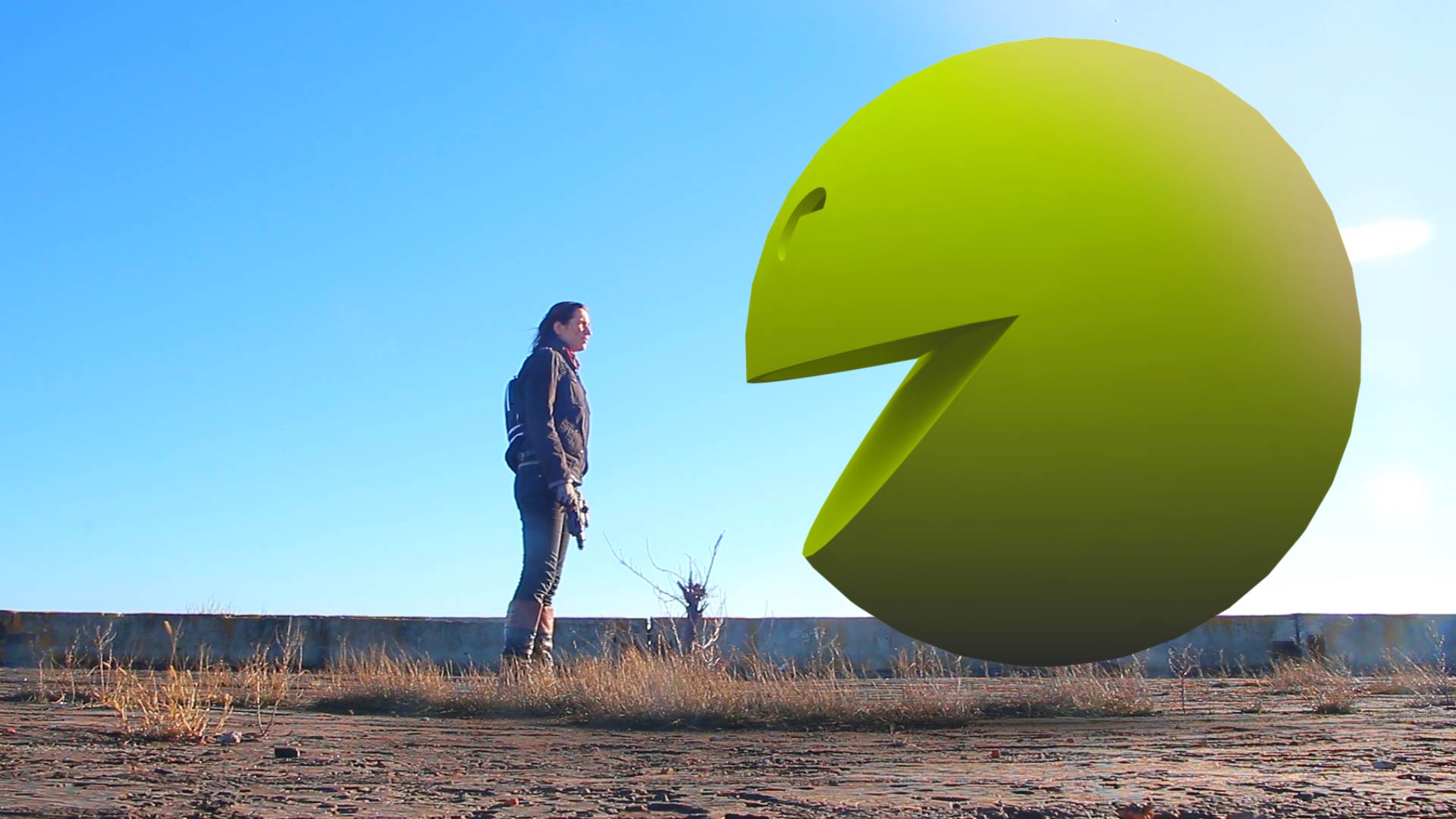 Pacman (Пакман) в реальной жизни. смотреть онлайн