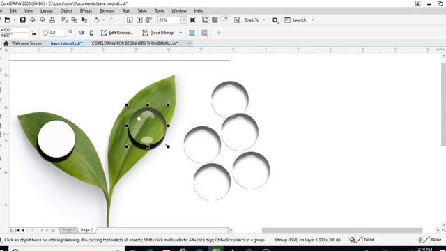 How to make water drop in coreldraw || coreldraw tips and tricks || Graphic design full course смотреть онлайн