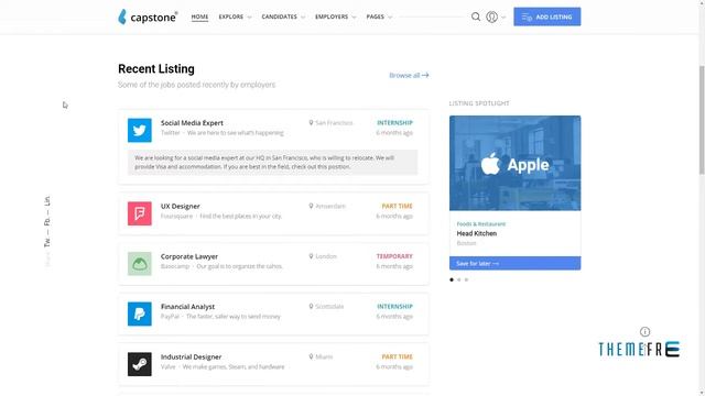 Capstone: Job Board WordPress Theme Rokuro Whitney смотреть онлайн