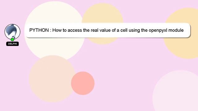 PYTHON : How to access the real value of a cell using the openpyxl module for python смотреть онлайн