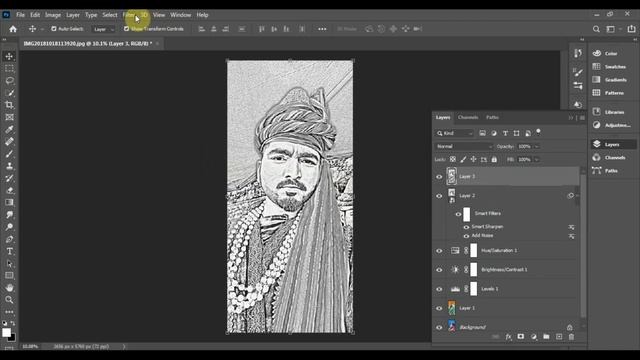 How to Turn your image into Pencil Sketch in Photoshop | Photoshop Tutorial | Pencil Sketch Effect смотреть онлайн
