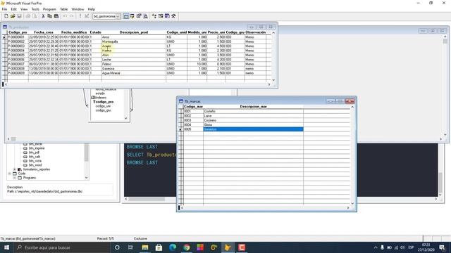 17- Crear tabla Marcas y relación a Productos - Reportes de VFP смотреть онлайн