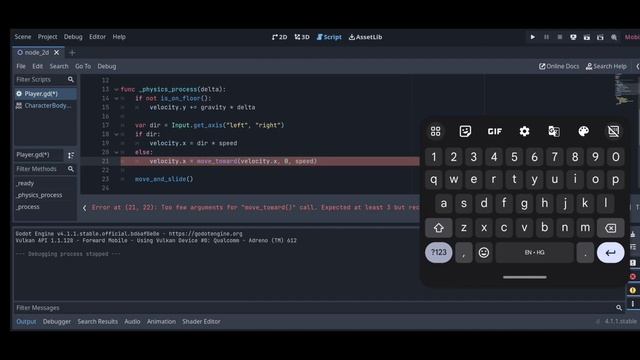 How to add Gravity and player jumping in Godot 4 | Tutorial | Godot mobile editor engine tutorial смотреть онлайн