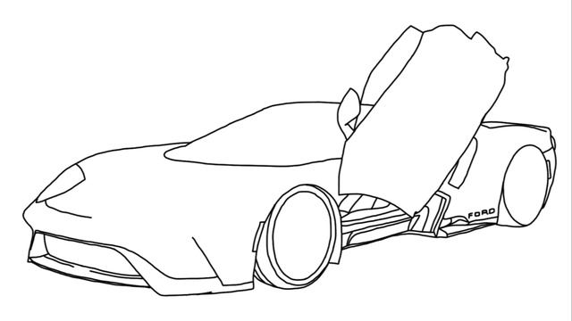 How to Draw Ford GT Heritage Edition 2022 смотреть онлайн