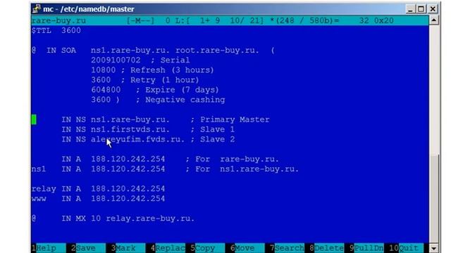 DNS-сервер с нуля. Урок 21. Описание нашей зоны DNS смотреть онлайн
