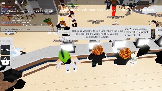 TROLLING AS A WORKER AT IRON CAFE ON ROBLOX смотреть онлайн