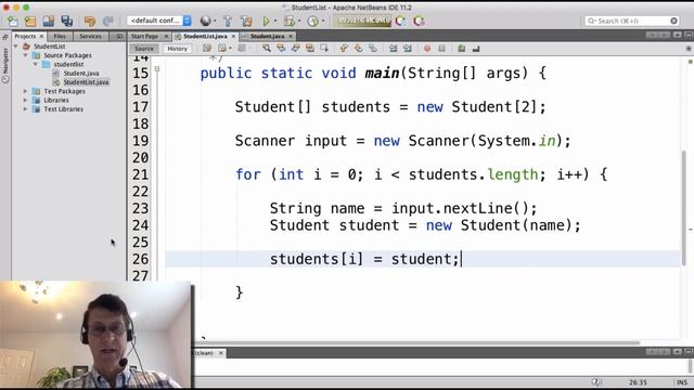 Example Array of Objects in Java смотреть онлайн
