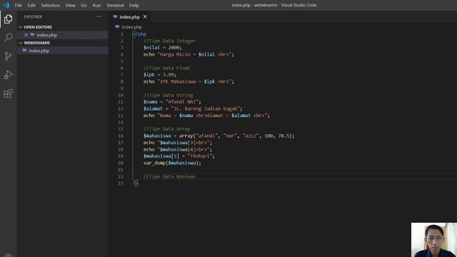 #6 - Pemrograman Web - Tipe Data dan Percabangan PHP смотреть онлайн