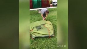 Как сложить 2-х местную Палатку с предбанником Maclay