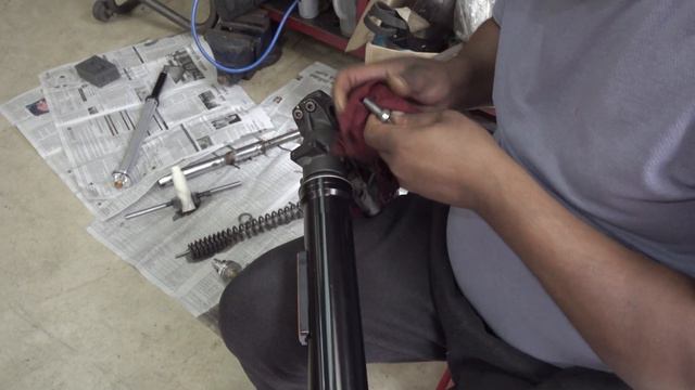 Andreani Cartridge Kit Misano EVO Front Shock Installation On Ducati Scrambler Desert Sled