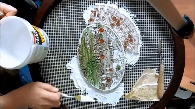 Как я сделала красивый столик из разбитой посуды. Мозаика. DIY. смотреть онлайн