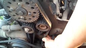 Расположение меток ГРМ Ford 1.8 D TD TDI