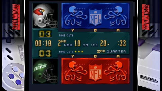 NFL Quarterback Club (Super Nintendo) - New York Jets at Arizona Cardinals смотреть онлайн