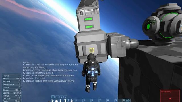Space Engineers: Survival mode Kinetic Impactor test смотреть онлайн