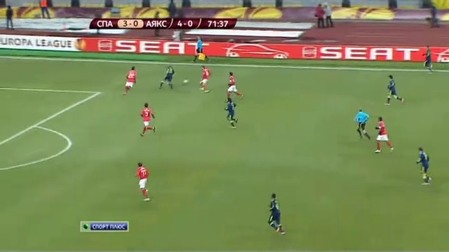 Лига Европы 1/8. Спартак - Аякс 3:0 смотреть онлайн