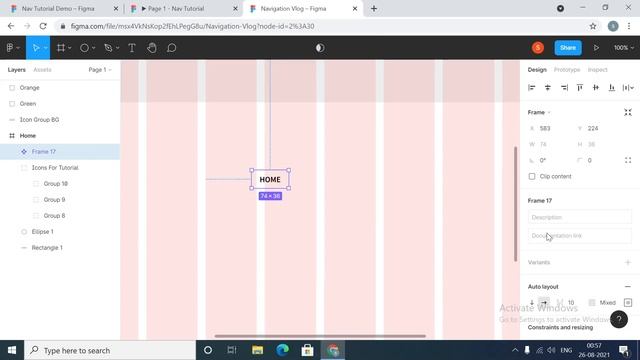 Creating navigation menu in Figma using components and variants смотреть онлайн