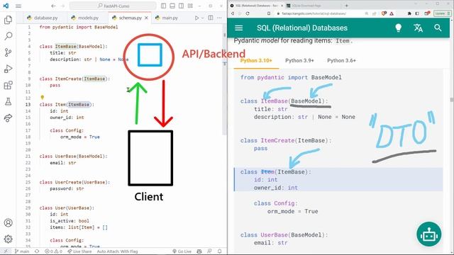 FastAPI Curso: 161 Diferencias Importantes Entre los Modelos de SQLAlchemy y los Modelos de Pydanti смотреть онлайн