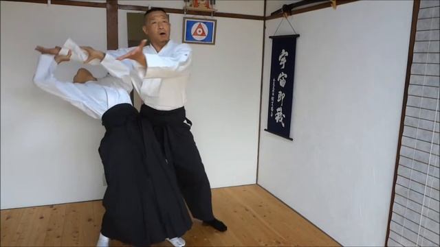 Iwama ryu aikido Morote dori kokyuho technique ～Iwamoto sensei～ смотреть онлайн