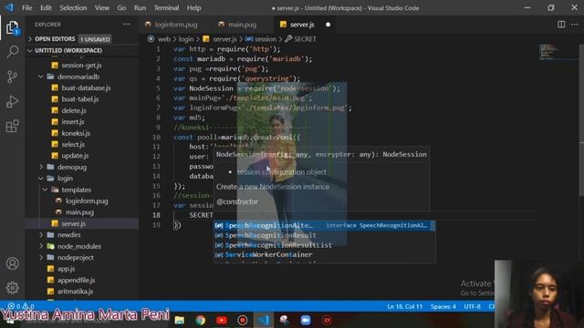 #51. Autentikasi User (Login dan Logout) dengan Node. Js dan MariaDB смотреть онлайн