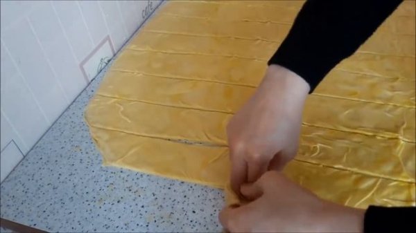 Qat-qat açılan qatlama.. Bişinin hazırlanması