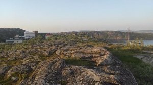 Мурманская область . Полярный . Вид на город .