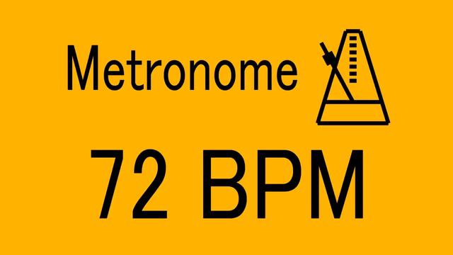 72 BPM METRONOME FOR TRAINING MUSICAL INSTRUMENT / 楽器練習用 メトロノーム / practice смотреть онлайн