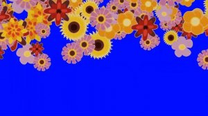 Футаж HD. Три перехода - цветы, хромакея