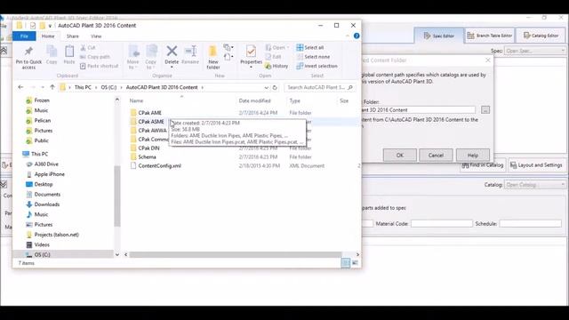 AutoCAD Plant 3D - Piping Specifications (Specs) transitioning from local to server based смотреть онлайн