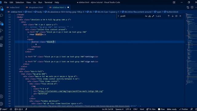 Alpine.Js - Ep3 Sidebar Menu смотреть онлайн