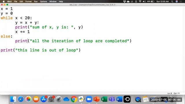 Python(using break and continue statementsin loops) Week 5 Lecture 9 (Part 1) смотреть онлайн