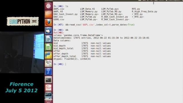 Fast Data Mining with Pytables and pandas смотреть онлайн