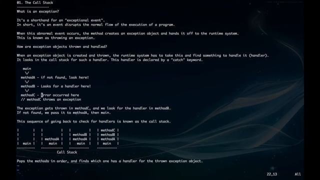 Java Exception Handling 01. The Call Stack - What are exceptions and how are they handled? смотреть онлайн