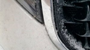 Запотевание и наледь на фарах KIA Sportage 3 рестайлинг (03 марта 2018)