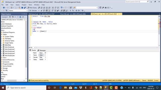 SQL Query - Convert data from Rows to Columns | Pivot смотреть онлайн