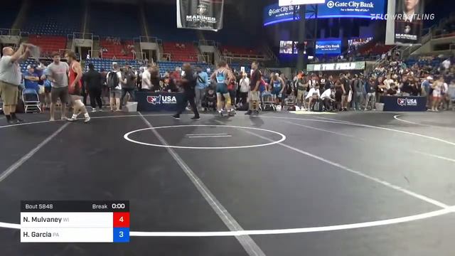 170 Lbs Quarterfinal - Noah Mulvaney, Wisconsin Vs Holden Garcia, Pennsylvania 9d02
