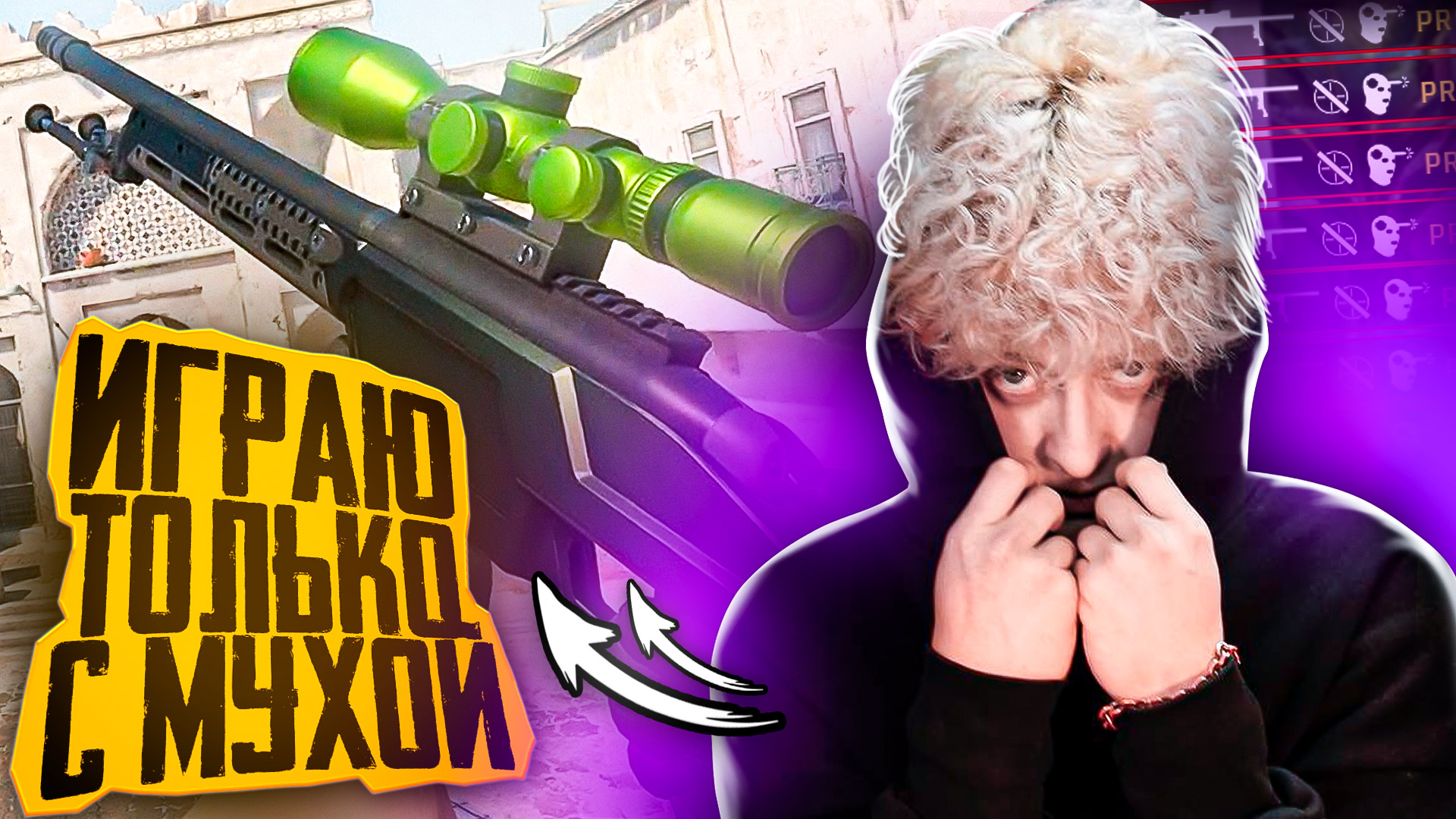 ИГРАЮ ТОЛЬКО С МУХОЙ В КС2 смотреть онлайн