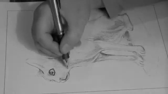 Ancient Egyptian Alabaster Cat - speed drawing смотреть онлайн