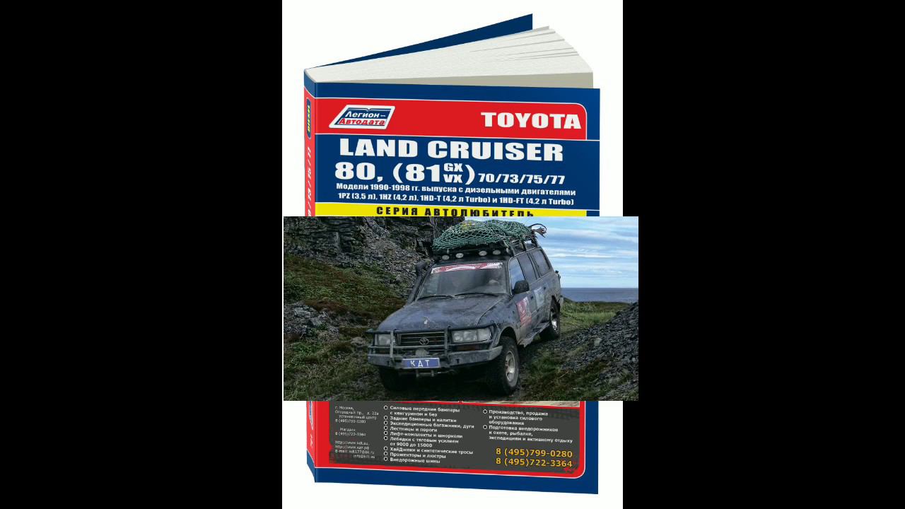 Руководство по ремонту Toyota Land Cruiser 80 и 70, 73, 75, 77 1990-1998 дизель смотреть онлайн