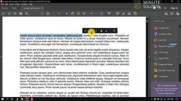 How to underline in PDF 2024 | Adobe reader