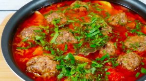 Вкусный ужин из фарша и овощей без возни. Все положил в сковороду и готово