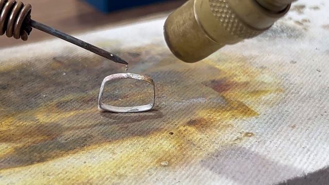 How to make a ring with stone. Aquamarine. смотреть онлайн