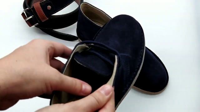 БОТИНКИ ЗАМШЕВЫЕ СИНИЕ смотреть онлайн