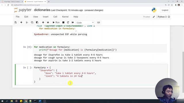 Ep11: Dictionaries | Intro to Practical Python Coding for ehealth for Beginners смотреть онлайн