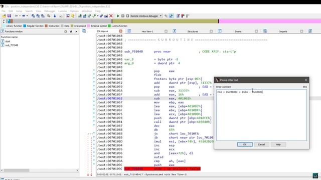 IDA Pro Tutorial - Position Independent Code Analysis (Statically) смотреть онлайн
