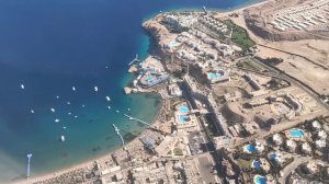 Полет над городом Шарм-Эль-Шейх. Красное море. Египет 2022