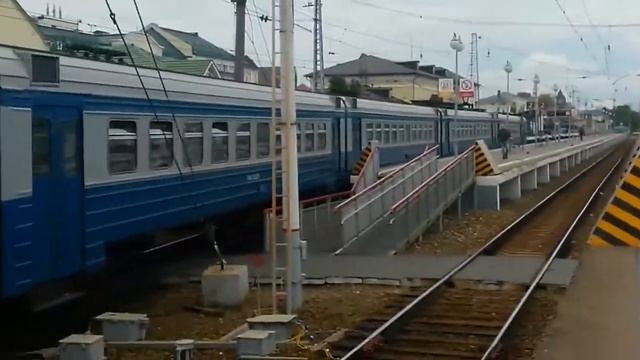 "Синий Демих"... Электропоезд ЭД4М-0299 в фирменном окрасе Ярославского направления! смотреть онлайн