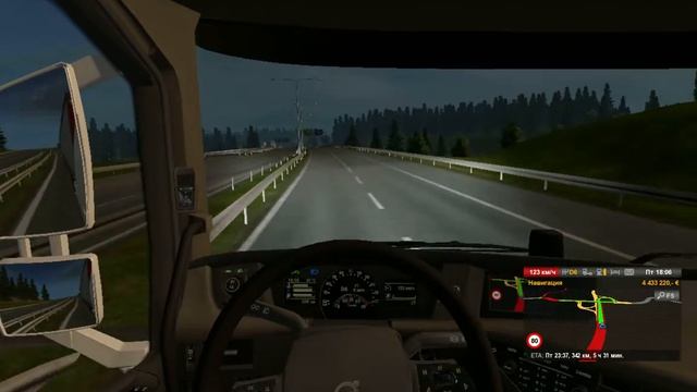 ETS 2. VOLVO FH 16 750 4x2 2016. Германия-Италия. Серпантин в Италии. смотреть онлайн